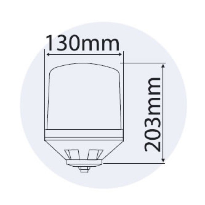 Girofar Rotativ 12V cu 1 punct de prindere